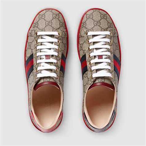 gucci gg supreme low top sneaker|Gucci ace low top sneakers.